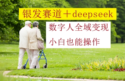 银发赛道+deepseek数字人全域变现，小白也能操作-好运多多