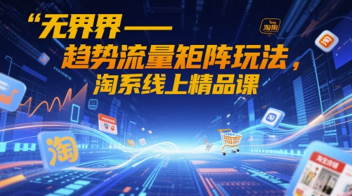 无界-趋势流量矩阵玩法,淘系线上精品课-好运多多