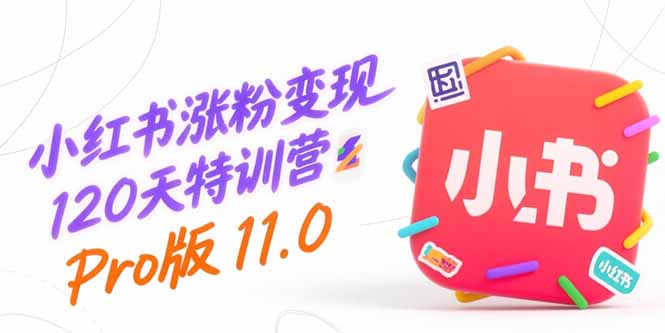 小红书涨粉变现120天特训营Pro版11.0：从0到1掌握平台运营,内容制作和变现-好运多多