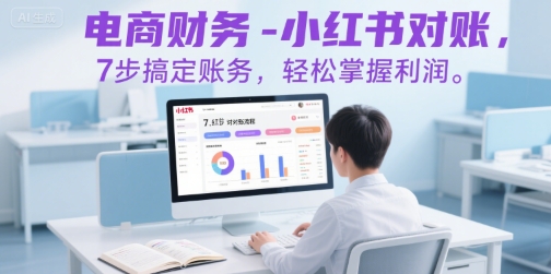 电商财务-小红书对账,7步搞定账务,轻松掌握利润-好运多多