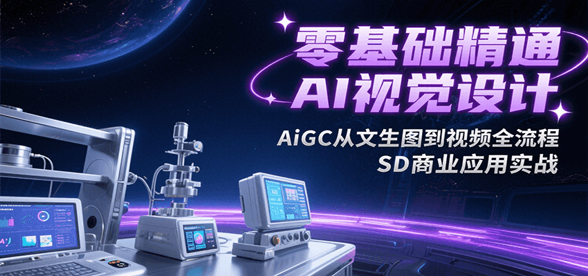 零基础精通AI视觉设计，AiGC从文生图到视频全流程，SD商业应用实战-好运多多