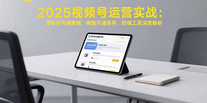 2025视频号运营实战：零粉丝开播策略，橱窗开通条件，剪辑工具深度解析-好运多多