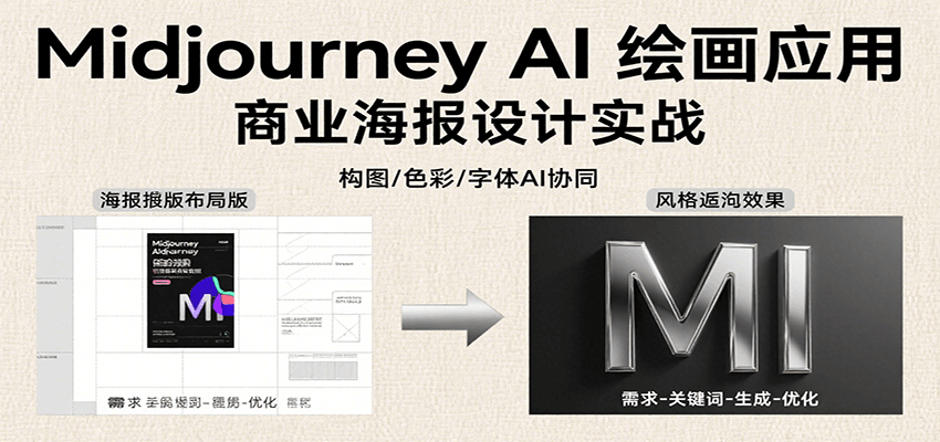 Midjourney AI绘画应用，关键词指令解析、漫画头像制作、海报设计、3D人物生成等-好运多多