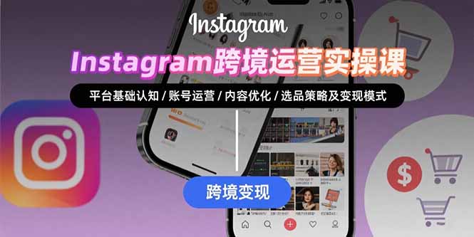 Instagram跨境运营实战：平台认知/账号运营/内容优化/选品策略及变现模式-好运多多