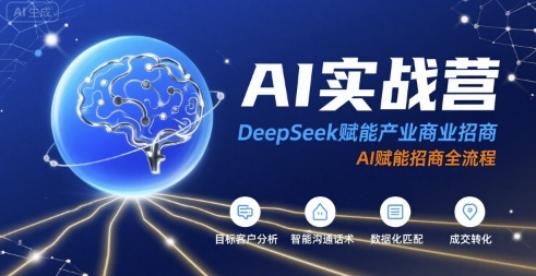 AI实战营：DeepSeek赋能产业商业招商，AI赋能招商全流程-好运多多