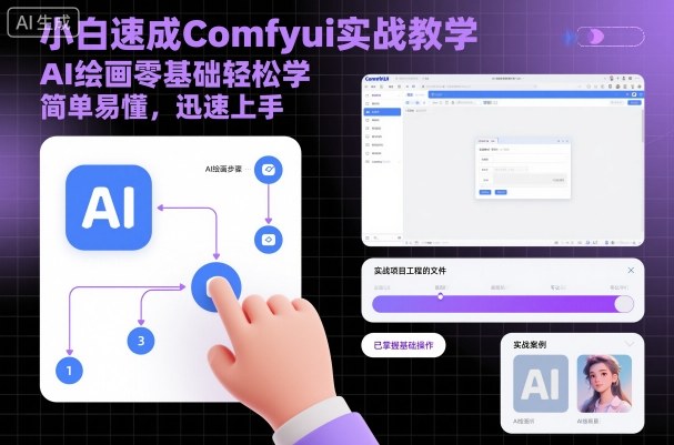 小白速成Comfyui实战教学，AI绘画零基础轻松学，简单易懂，迅速上手-好运多多