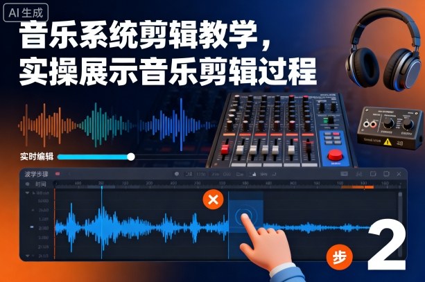 音乐系统剪辑教学，实操展示音乐剪辑过程-好运多多