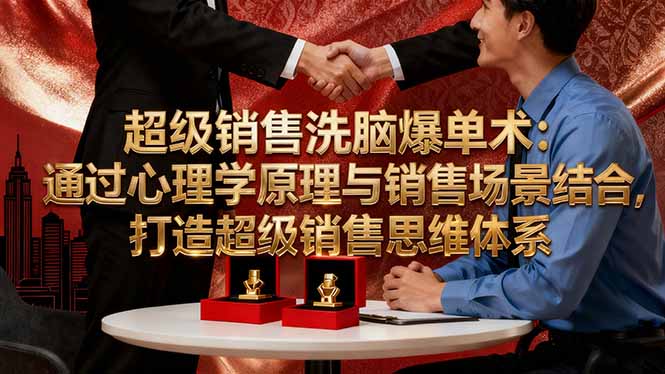 超级销售洗脑爆单术：通过心理学原理与销售场景结合,打造超级销售思维体系-好运多多