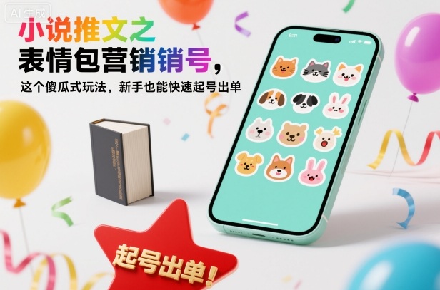 小说推文之表情包营销号，这个傻瓜式玩法，新手也能快速起号出单-好运多多