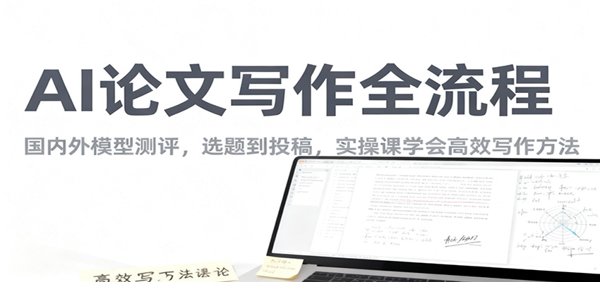 AI论文写作全流程，国内外模型测评，选题到投稿，实操课学高效写作方法-好运多多