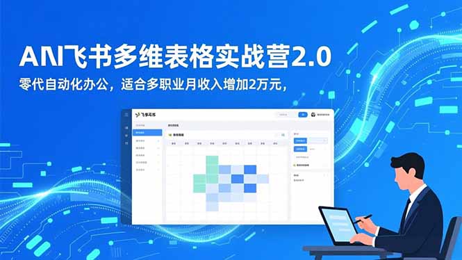 AI+飞书多维表格实战营2.0：零代码自动化办公，适合多职业月收入增加2万元-好运多多