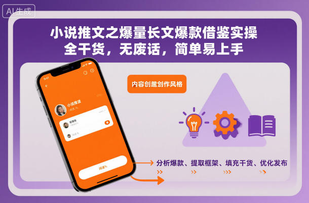 小说推文之爆量长文爆款借鉴实操，全干货，无废话，简单易上手-好运多多