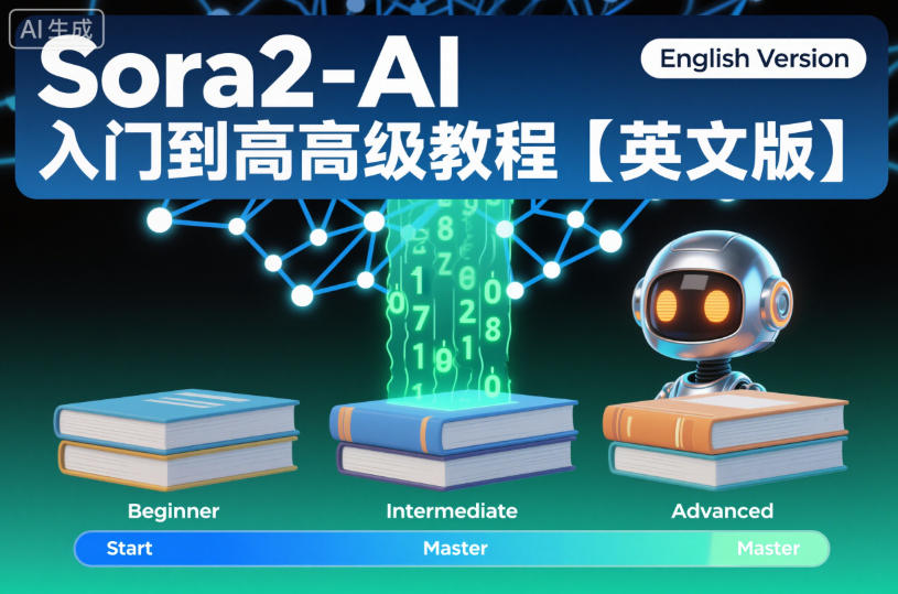 Sora2-AI入门到高级教程【英文版】-好运多多