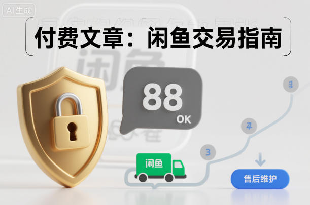 付费文章：闲鱼交易指南，怎么才能降低被坑被马扁的概率-好运多多