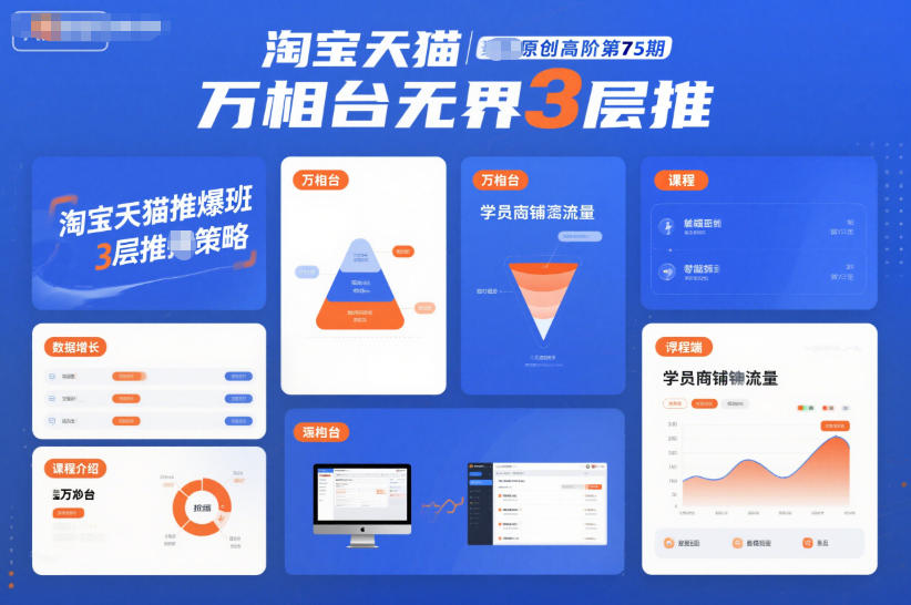 淘宝天猫推爆班原创高阶第75期，万相台无界3层推-好运多多