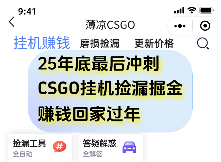 用CSGO游戏挂机捡漏掘金赚钱掘金，一部手机轻松日入500+-好运多多