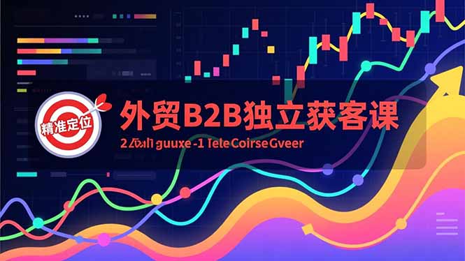 外贸B2B独立获客课，Facebook主页搭建、消息互动广告、精准定位，打造高询盘系统-好运多多