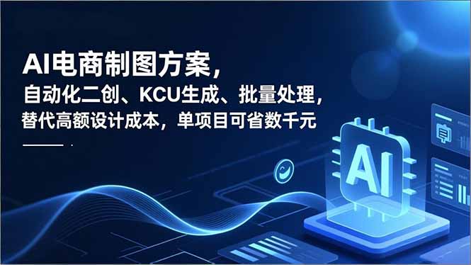AI电商制图方案，自动化二创、SKU生成、批量处理，替代高额设计成本，单项目可省数千元-好运多多