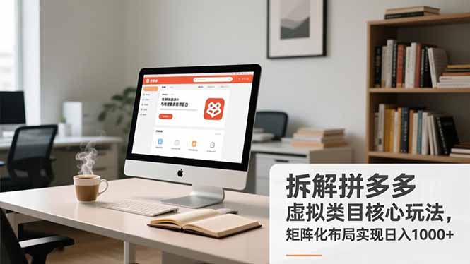拆解拼多多虚拟类目核心玩法，矩阵化布局实现日入1000+-好运多多