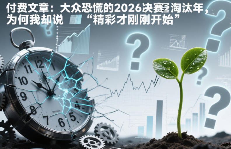 付费文章：大众恐慌的2026决赛淘汰年，为何我却说“精彩才刚刚开始”？-好运多多