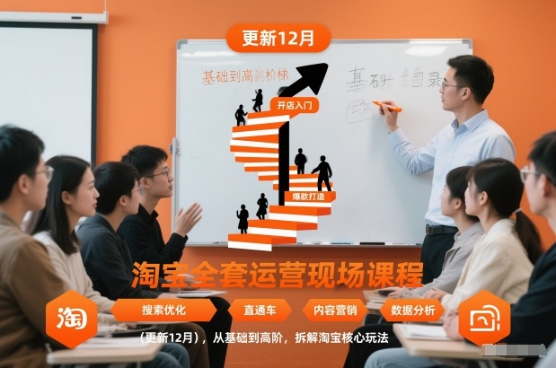 淘宝全套运营现场课程(更新12月)，从基础到高阶，拆解淘宝核心玩法-好运多多