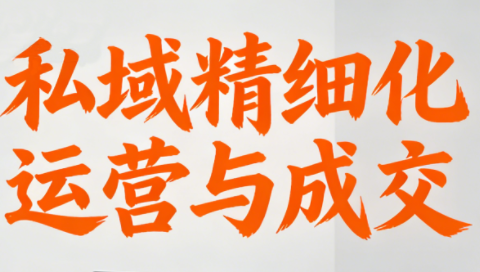 楚老师·私域精细化运营与成交-好运多多