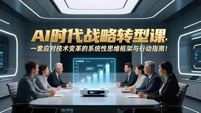AI时代战略转型课：一套应对技术变革的系统性思维框架与行动指南！-好运多多