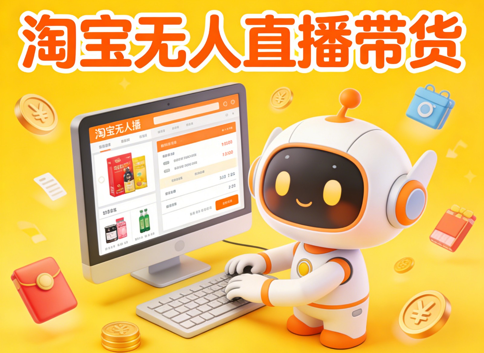 淘宝无人直播带货，24小时自动卖货，月佣金1W+，不违规不封号，不用露脸-好运多多