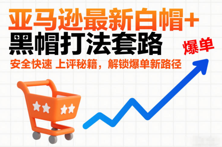 亚马逊最新白帽+黑帽打法套路，安全快速上评秘籍，解锁爆单新路径-好运多多