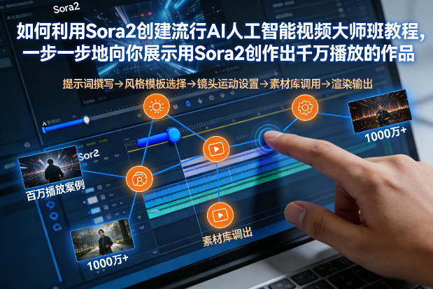 如何利用Sora2创建流行AI人工智能视频大师班，一步一步地向你展示用Sora2创作出千万播放的作品-好运多多