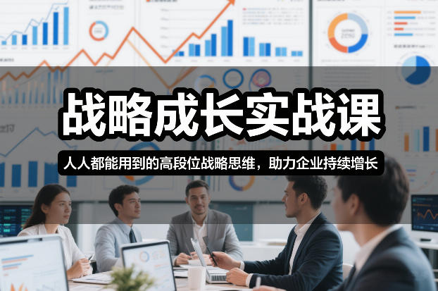 战略成长实战课，人人都能用到的高段位战略思维，助力企业持续增长-好运多多