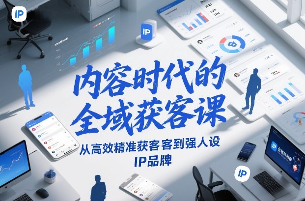 内容时代的全域获客课，从高效精准获客到强人设IP品牌-好运多多