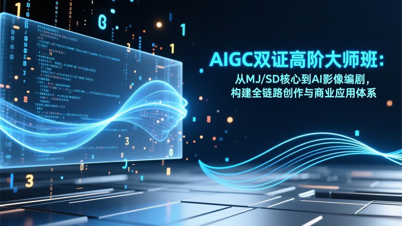 AIGC双证高阶大师班：从MJ/SD核心到AI影像编剧，构建全链路创作与商业应用体系-好运多多