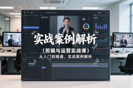 剪辑与运营实战课，从入门到精通，实战案例解析(更新2026)-好运多多