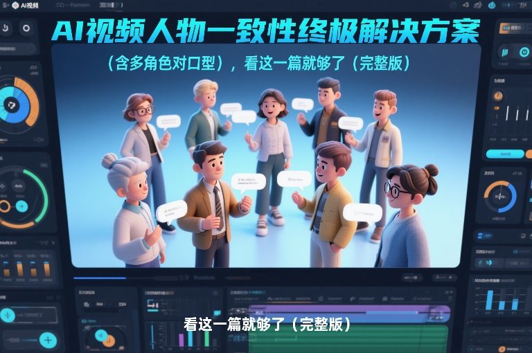 AI视频人物一致性终极解决方案(含多角色对口型)，看这一篇就够了(完整版)-好运多多
