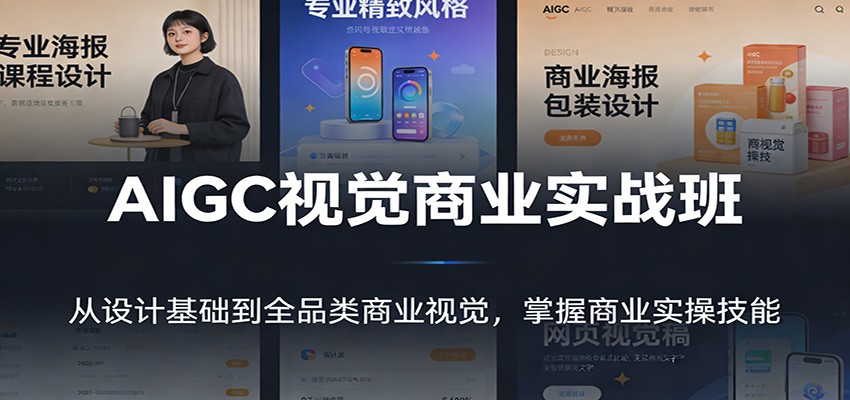 AIGC视觉商业实战班：从设计基础到全品类商业视觉，掌握商业实操技能-好运多多