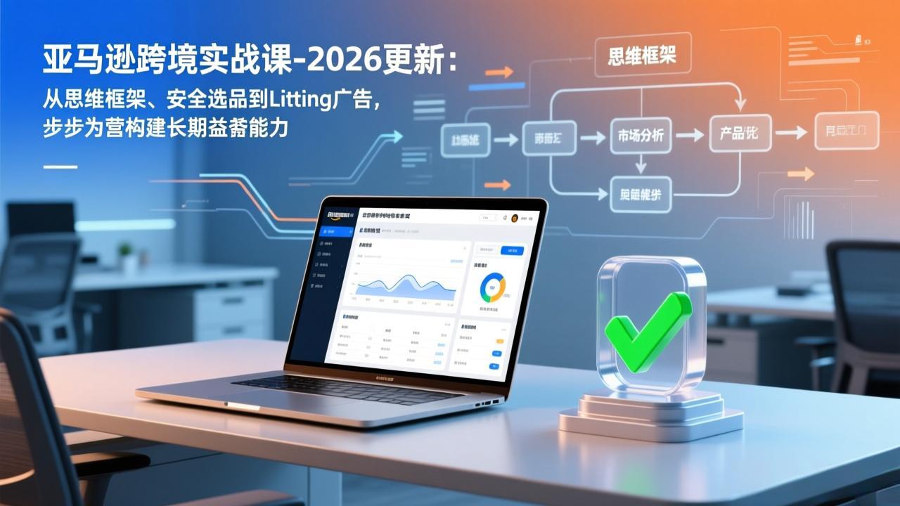 亚马逊跨境实战课-2026更新：从思维框架、安全选品到Listing广告，步步为营构建长期盈利能力-好运多多