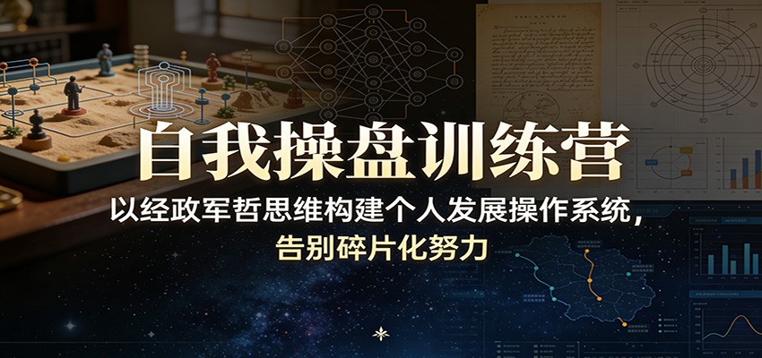 自我操盘训练营：以经政军哲思维构建个人发展操作系统，告别碎片化努力-好运多多