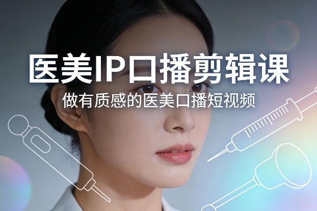 医美IP口播剪辑课，做有质感的医美口播短视频-好运多多