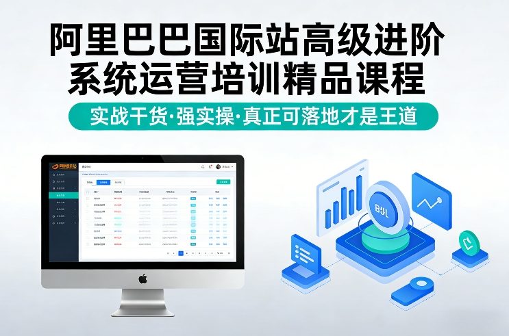阿里巴巴国际站高级进阶系统运营培训精品课程，实战干货，强实操，真正可落地才是王道-好运多多