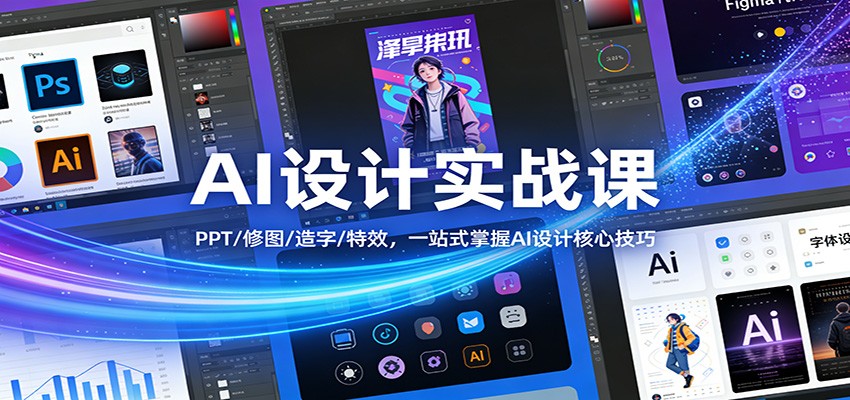AI设计实战课：PPT/修图/造字/特效，一站式掌握AI设计核心技巧-好运多多