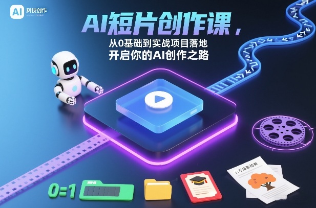 AI短片创作课，从0基础到实战项目落地，开启你的AI创作之路(更新)-好运多多