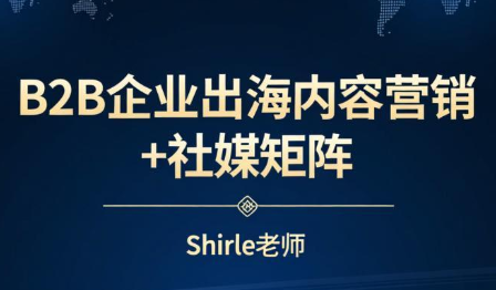 shirle老师·B2B企业出海内容营销+社媒矩阵-好运多多