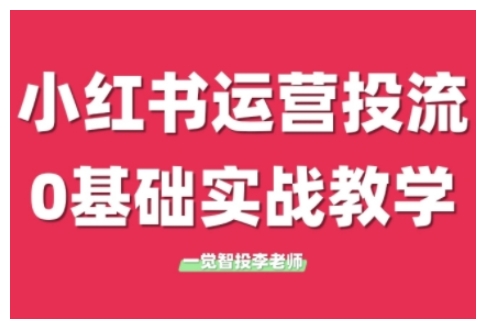 小红书运营投流,小红书广告投放从0到1的实战课,学完即可开始投放(更新26年)-好运多多