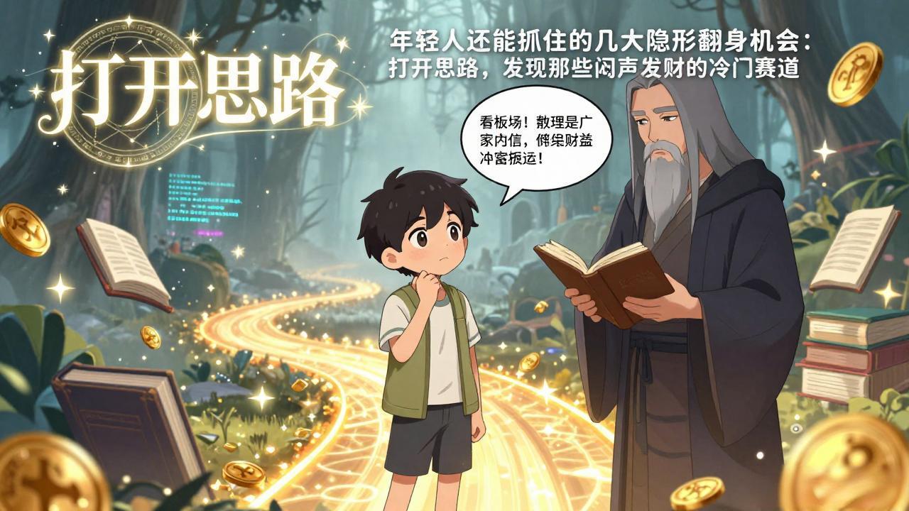 付费文1+2:年轻人还能抓住的几大隐形翻身机会:打开思路,发现那些闷声发财的冷门赛道-好运多多