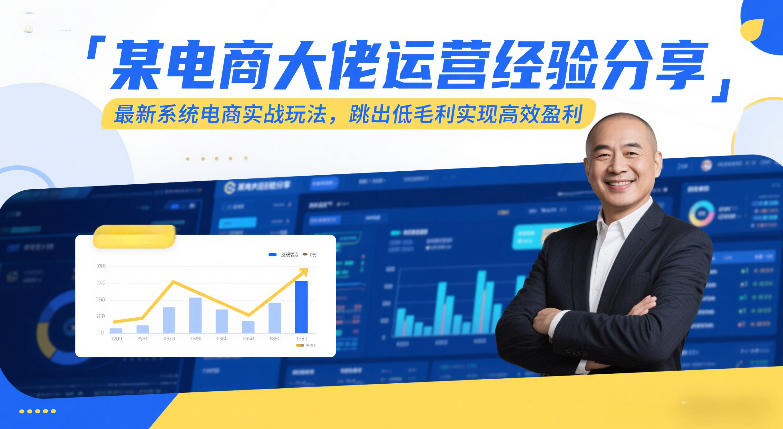 某电商大佬运营经验分享,最新系统电商实战玩法,跳出低毛利实现高效盈利(更新)-好运多多