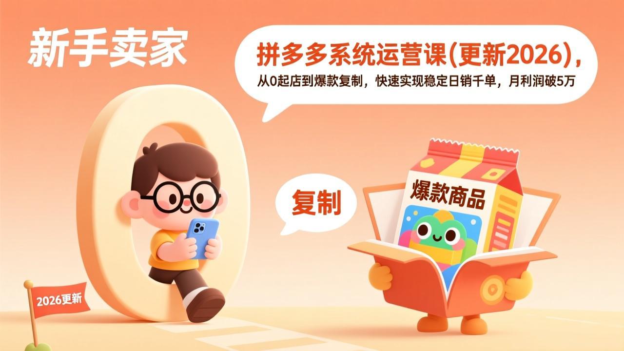 拼多多系统运营课(更新2026-好运多多