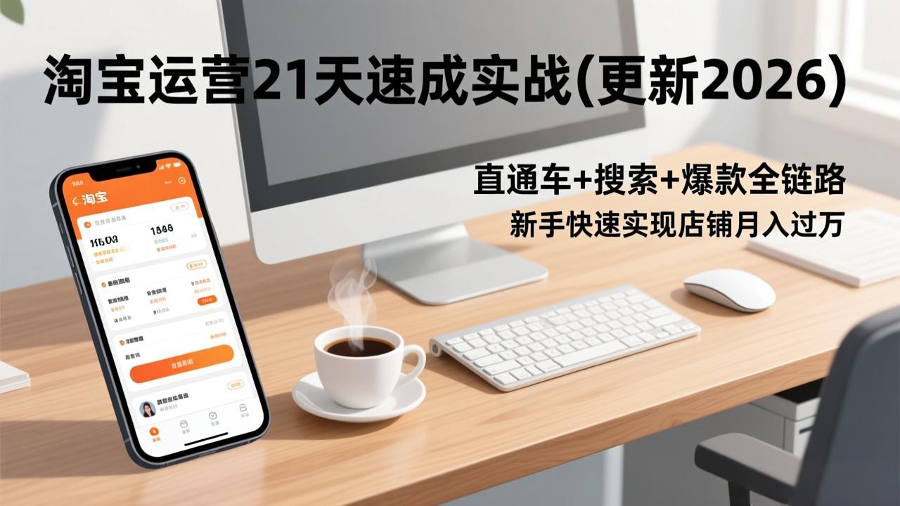 淘宝运营21天速成实战(更新2026-好运多多