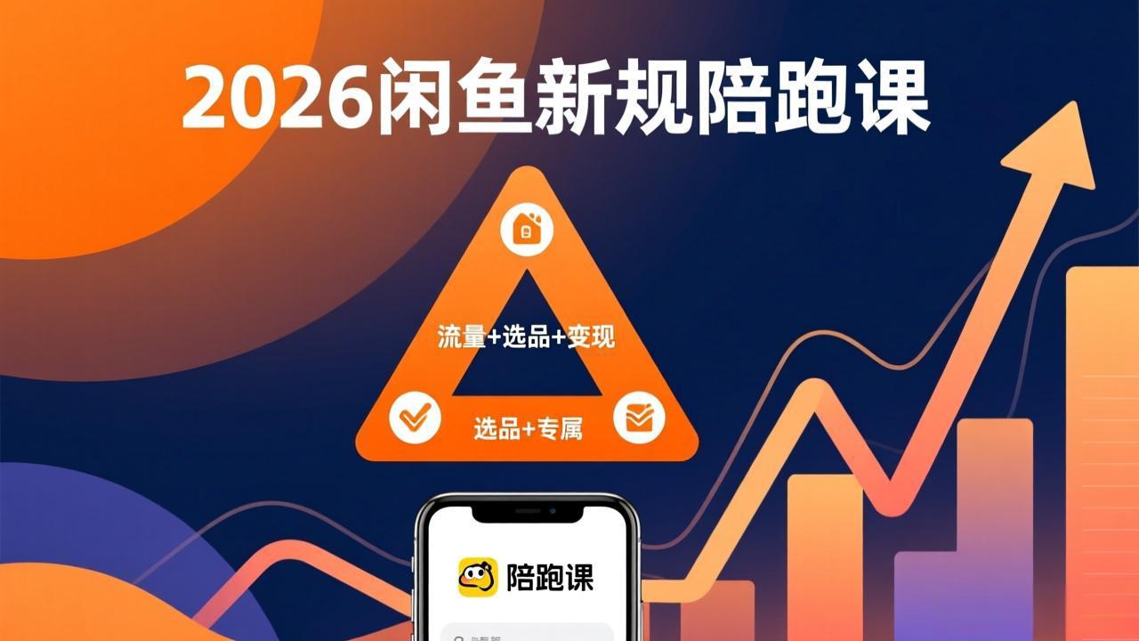 2026闲鱼高阶陪跑课全新上线,带你吃透新规玩转选品流量,从零搭建稳定变现盈利体系-好运多多