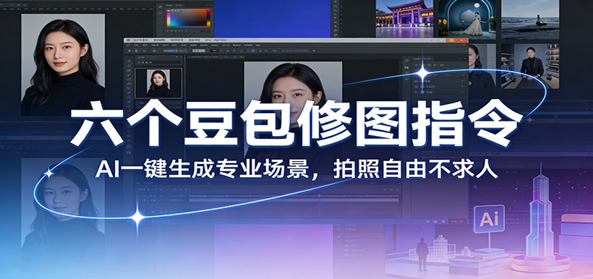 六个豆包修图指令：AI 一键生成专业场景，拍照自由不求人-好运多多